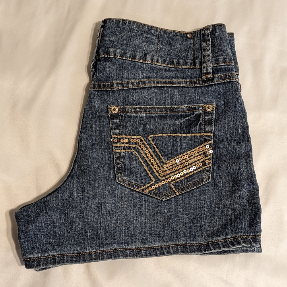 L.A. Blues Women's Denim Jean Shorts, Blue, Size 12